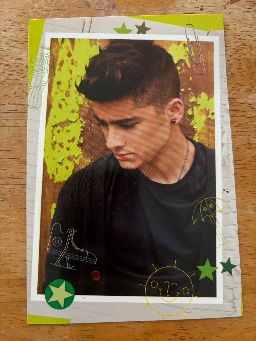Official One Direction Photocard Collectible Zayn Malik Photo Card #86